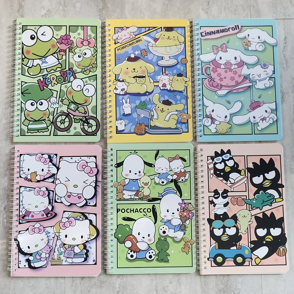 SANRIO CHARACTER A5 Spiral Notebook NEW